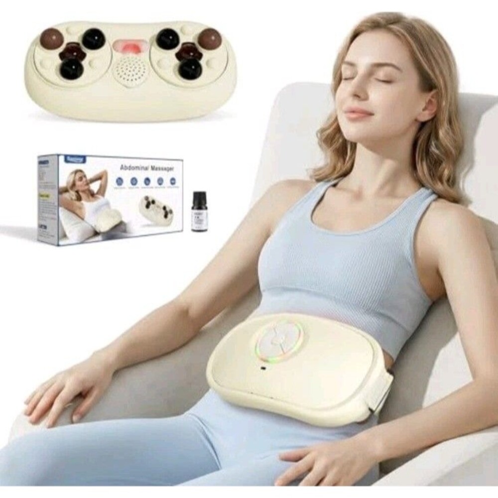 Sanivor Electric Abdominal Belly Massager Heated Stomach Relief Flattening New